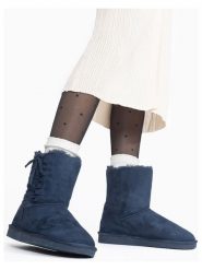 ISLAND BOOT Botki zimowe "Goldboro" w kolorze granatowym rozmiar: 36. Niebieskie botki Island Boot, bez wzorów, z materiału, bez obcasa, bez zapięcia. Za 146.85 zł.
