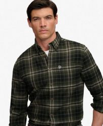 Superdry Koszula Lumberjack z długim rękawem 100% bawełna - Frontier Check. Zielone koszule Superdry, s, bez wzorów, z bawełny, klasyczne, bez kołnierzyka, bez ramiączek. Za 323.50 zł.