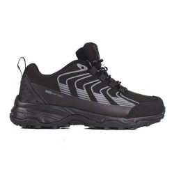 Buty trekkingowe damskie DK Softshell czarne. Czarne buty trekkingowe z materiału, bez zapięcia. Za 246.94 zł.