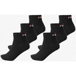 Fila Skarpety Quarter 6-pack Unisex Czarne 43-46. Czarne skarpetki Fila, bez wzorów. Za 163.99 zł.
