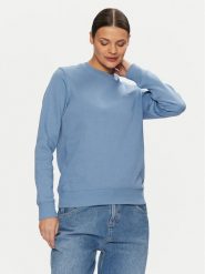 Tommy Jeans Bluza DW0DW19959 Błękitny Regular Fit. Niebieskie bluzy Tommy Jeans, l, bez wzorów, z bawełny, bez kaptura. Za 219.99 zł.