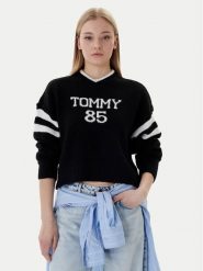 Tommy Jeans Sweter 85 Varsity DW0DW22033 Czarny Regular Fit. Czarne swetry Tommy Jeans, xs, bez wzorów, z jeansu, bez ramiączek. Za 489.99 zł.