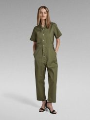G-Star Kombinezon w kolorze khaki rozmiar: M. Brązowe kombinezony G-Star, m, bez wzorów, retro, bez kołnierzyka, bez ramiączek. Za 304.49 zł.