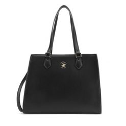 Torebka Beverly Hills Polo Club. Czarne torebki klasyczne Beverly Hills Polo Club, bez wzorów, klasyczne, bez dodatków. Za 199.99 zł.