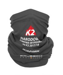 Komin z wełną merino Brubeck K2. Szare szaliki i kominy Brubeck, bez wzorów, z dzianiny, sportowe. Za 59.99 zł.