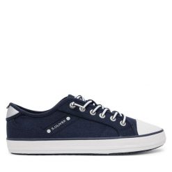 Trampki s.Oliver. Niebieskie trampki S.Oliver, bez wzorów, bez zapięcia. Za 209.99 zł.