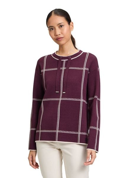 Betty Barclay Sweter w kolorze bordowym rozmiar: 44. Czerwone swetry Betty Barclay, bez wzorów, ze splotem, bez ramiączek. Za 130.99 zł.