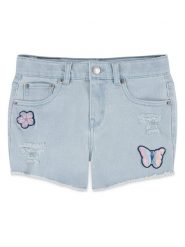 Levi's Kids Szorty dżinsowe w kolorze błękitnym rozmiar: 128. Niebieskie szorty Levi's Kids, z aplikacjami, klasyczne. Za 97.05 zł.