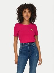 ONLY T-Shirt Kita 15244714 Różowy Regular Fit. Czerwone t-shirty ONLY, m, bez wzorów, z bawełny, bez kołnierzyka, bez ramiączek. Za 39.99 zł.