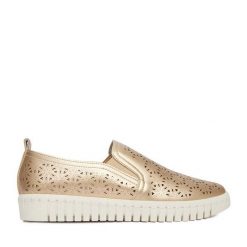 Półbuty Go Soft. Żółte półbuty wsuwane GO SOFT, bez wzorów, bez obcasa, na płaskiej podeszwie. Za 119.99 zł.