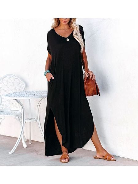 LA Angels Sukienka w kolorze czarnym rozmiar: XL. Czarne sukienki LA Angels, na imprezę, xl, bez wzorów, bez kołnierzyka, bez ramiączek, maxi. Za 145.45 zł.