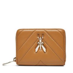 Portfel Patrizia Pepe. Brązowe portfele Patrizia Pepe, bez wzorów. Za 339.99 zł.