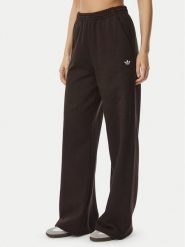Adidas Spodnie dresowe Essential LL0412 Brązowy Wide Leg. Brązowe spodnie dresowe adidas, bez wzorów, z bawełny. Za 239.99 zł.
