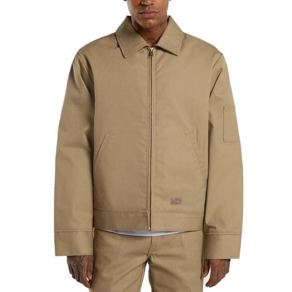 Kurtka DICKIES LINED EISENHOWER Beżowy. Brązowe kurtki Dickies, l, bez wzorów, z tkaniny, bez kaptura. Za 223.99 zł.