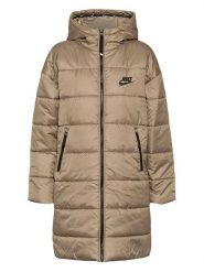 Nike Płaszcz zimowy w kolorze khaki rozmiar: M. Brązowe płaszcze Nike, na zimę, m, bez wzorów, z puchu, bez kaptura. Za 339.80 zł.