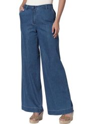 Heine Dżinsy - Comfort fit - w kolorze niebieskim rozmiar: 40. Niebieskie jeansy Heine, bez wzorów, z podwyższonym stanem. Za 76.95 zł.