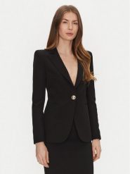 Rinascimento Marynarka CFC0122739003 Czarny Regular Fit. Czarne marynarki i żakiety Rinascimento, xl, bez wzorów, z syntetyku, bez ramiączek. Za 409.99 zł.