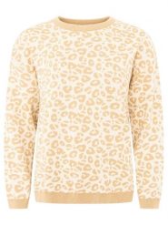 Zwillingsherz Sweter "Leo" w kolorze beżowym rozmiar: L/XL. Brązowe swetry Zwillingsherz, l, bez wzorów, z bawełny, bez ramiączek. Za 220.12 zł.