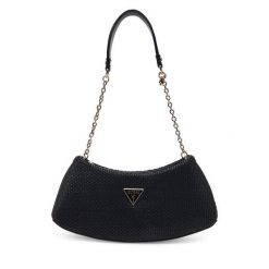 Torebka Guess. Czarne listonoszki Guess, z aplikacjami, bez dodatków. Za 339.99 zł.