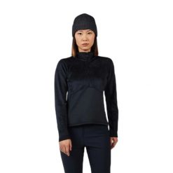 Kurtka narciarska 1/4 Zip damska Rossignol Diretta. Czarne kurtki narciarskie Rossignol, na zimę, bez wzorów, bez kaptura, narciarskie. Za 554.00 zł.