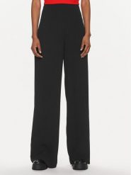 Calvin Klein Jeans Spodnie materiałowe Chiffon J20J223321 Czarny Wide Leg. Czarne spodnie materiałowe Calvin Klein Jeans, bez wzorów, z jeansu. Za 279.99 zł.