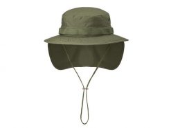 Kapelusz z odpinaną osłoną karku Olive Green. Zielone kapelusze HELIKON-TEX, bez wzorów, z bawełny, militarne. Za 63.99 zł.