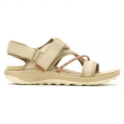 Buty do chodzenia damskie Merrell Terran 4 Backstrap. Brązowe buty trekkingowe Merrell, z materiału, bez zapięcia. Za 407.00 zł.