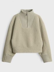 OPUS Bluza polarowa "Gick" w kolorze zielonym rozmiar: 40. Zielone bluzy bez kaptura Opus, bez wzorów, z materiału, bez kaptura. Za 173.99 zł.