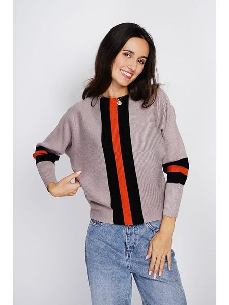 ASSUILI Kaszmirowy sweter w kolorze jasnobrązowym rozmiar: 38. Brązowe swetry Assuili, bez wzorów, z kaszmiru, klasyczne, bez ramiączek. Za 149.45 zł.