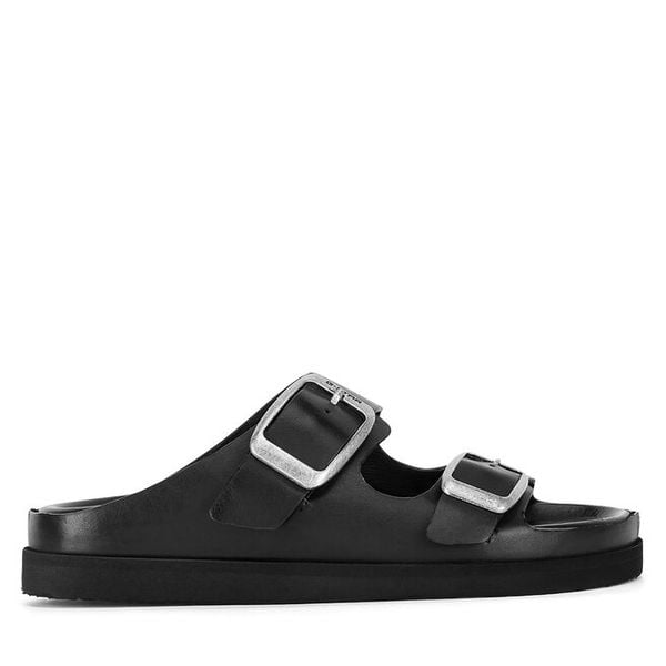 Klapki G-Star. Czarne klapki G-Star, bez wzorów, retro, bez obcasa, bez zapięcia. Za 379.99 zł.