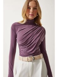 Happiness Istanbul Bluzka w kolorze fioletowym rozmiar: 38. Różowe bluzki Happiness Istanbul, bez wzorów, bez kołnierzyka, bez ramiączek. Za 56.66 zł.