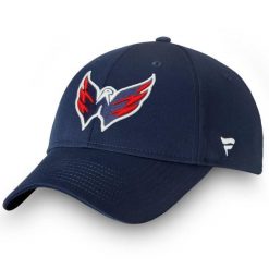 Czapka Fanatics NHL Hockey Capitals w kolorze granatowym (jeden rozmiar). Niebieskie czapki z daszkiem FANATICS, bez wzorów. Za 173.78 zł.