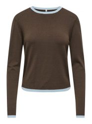 ONLY Sweter w kolorze brązowym rozmiar: XL. Brązowe swetry ONLY, xl, bez wzorów, bez ramiączek. Za 73.95 zł.