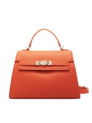 Valentino Torebka Fae Re VBS9AD37 Pomarańczowy. Brązowe torebki klasyczne Valentino, bez wzorów, ze skóry, bez dodatków. Za 559.99 zł.