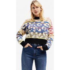 Desigual sweter damski. Swetry Desigual, l, bez wzorów, bez ramiączek. Za 459.99 zł.