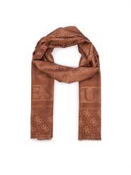 Guess Szal AW5685 POL03 Brązowy. Brązowe szaliki i kominy Guess, z aplikacjami, z poliesteru. Za 194.99 zł.