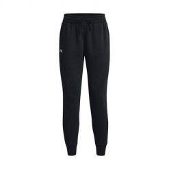 Spodnie sportowe damskie Under Armour Ua Rival Fleece Jogger. Białe spodnie dresowe Under Armour, bez wzorów, z dresówki, długie. Za 337.00 zł.