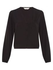 MOSS COPENHAGEN Bluzka "Tabina Nichelle" w kolorze czarnym rozmiar: S. Czarne bluzki Moss Copenhagen, s, bez wzorów, bez kołnierzyka, bez ramiączek. Za 165.99 zł.