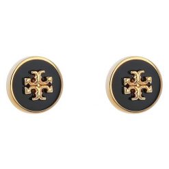 Kolczyki Tory Burch. Czarne kolczyki Tory Burch. Za 539.99 zł.