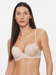 Dorina Biustonosz push-up Claire D17221A Beżowy. Brązowe biustonosze Dorina, bez wzorów, z syntetyku. Za 89.99 zł.