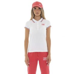 Koszulka polo na czas wolny na co dzień. Białe t-shirty sportowe LEONE 1947 APPAREL, bez wzorów, z bawełny, bez ramiączek, na fitness i siłownię. W wyprzedaży za 82.10 zł.