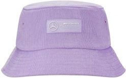 Kapelusz bucket Mercedes MapF1 Retro sztruks liliowy fioletowy. Fioletowe kapelusze Erima, na lato, bez wzorów, z materiału, casualowe. Za 189.99 zł.