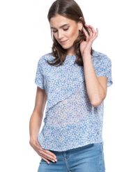 DAMSKA BLUZKA MUSTANG ELSA AOP BLOUSE 1009454 11755. Bluzki Mustang, s, bez wzorów, bez kołnierzyka, bez ramiączek. W wyprzedaży za 39.99 zł.