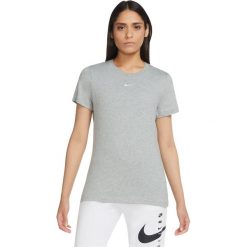 Nike WMNS NSW Essential Crew t-shirt 063. Szare t-shirty Nike, m, bez wzorów, bez kołnierzyka, bez ramiączek. Za 123.49 zł.