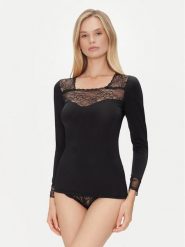 Ysabel Mora Koszulka piżamowa 19049 Czarny Slim Fit. Czarne koszule nocne ysabel mora, xxl, bez wzorów, z syntetyku, bez ramiączek. Za 79.99 zł.