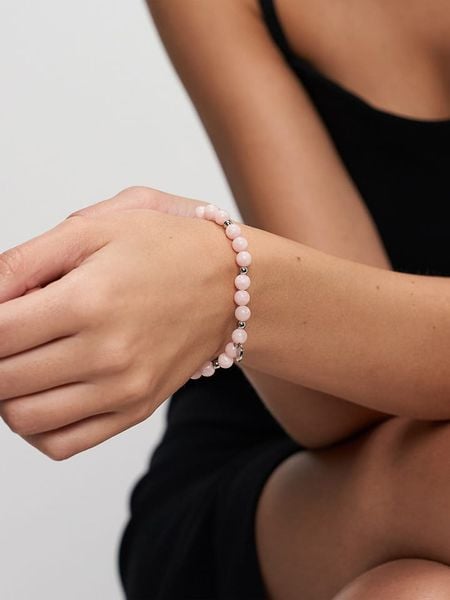 Tamaris Bransoletka z kwarcem rozmiar: onesize. Różowe bransoletki Tamaris, z kwarcem, ze stali. Za 78.99 zł.