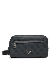 Guess Kosmetyczka PMMILO P5461 Szary. Szare torebki klasyczne Guess, z aplikacjami, ze skóry, bez dodatków. Za 229.99 zł.