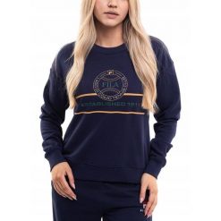 Bluza Damska Fila bez Kaptura Bawełniana Sportowa Wygodna Sweter roz. M. Niebieskie bluzy bez kaptura Fila, m, bez wzorów, z bawełny, sportowe, bez ramiączek. Za 184.00 zł.