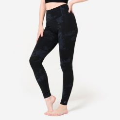 Legginsy do tańca nowoczesnego damskie Starever wysoki stan. Legginsy STAREVER, bez wzorów, z elastanu, sportowe. Za 109.99 zł.