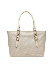 TOUS Torebka Buckles Silhouette 2002201901 Beżowy. Brązowe shopper bag tous, bez wzorów, ze skóry, bez dodatków. Za 1,289.00 zł.